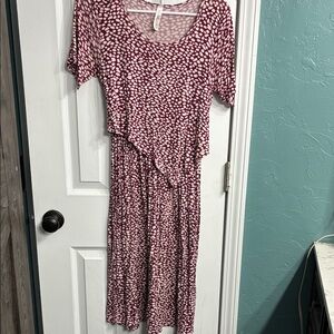 Latched Mama Printed Short-Sleeve Dress